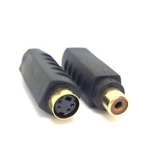 S VIDEO FEMALE TO RCA FEMALE  ADAPTER