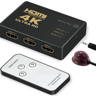 3 PORT HDMI SWITCH WITH IR