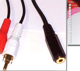 RCA TO FEMALE STEREO 3M