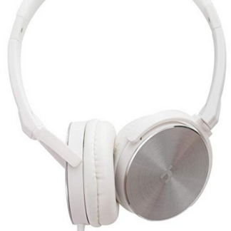 HEADPHONE WITH MIC WHITE AND SILVER